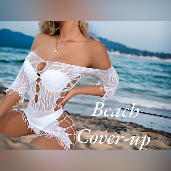 Fringed Dress l Top l Cover-up l Lingerie l OS l High-stretch l New - Picture 2 of 6